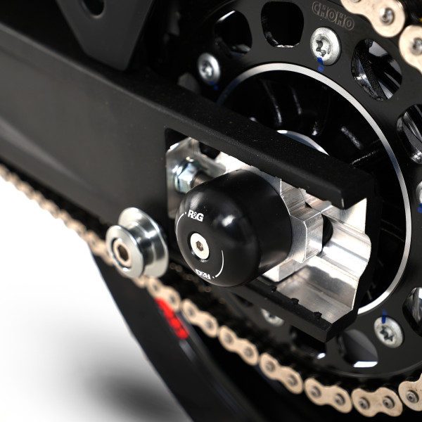 R&G Swingarm Protectors for the KTM 790 Duke '18-, 790 Adventure '19-, 890 Duke R '20-, 890 Adventure '20-'22, 1290 Super Adventure (R) '21- & 890 SMT '23-, CFMoto 800MT Sport / Touring / Explore '22-& 800NK '23-